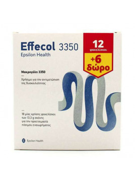 Epsilon Health Effecol 3350 12 φακελίσκοι & 6 Δώρο x 13.3gr 18 φακελίσκοι