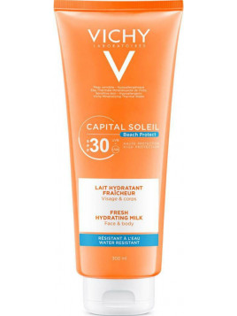 Vichy Capital Soleil Fresh Hydrating Milk Αδιάβροχο Αντηλιακό Σώματος SPF30 300ml