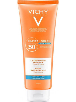 Vichy Capital Soleil Fresh Hydrating Milk Αδιάβροχο Αντηλιακό Σώματος SPF50 300ml