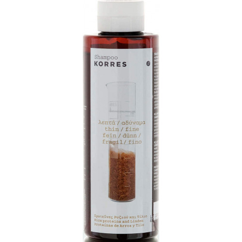 Korres Rice Proteins & Linden Σαμπουάν για Αναδόμηση/Θρέψη για Εύθραυστα Μαλλιά 250ml