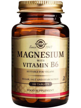 Solgar Magnesium with Vitamin B6 100 ταμπλέτες