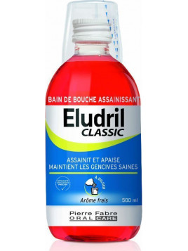 Elgydium Eludril Classic Στοματικό Διάλυμα κατά της Πλάκας 500ml