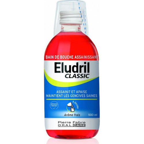 Elgydium Eludril Classic Στοματικό Διάλυμα κατά της Πλάκας 500ml