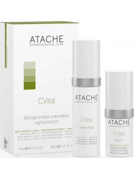 Atache C-Vital Σετ Περιποίησης με Κρέμα Προσώπου και Serum  Atache C-Vital Σετ Περιποίησης με Κρέμα Προσώπου και Serum