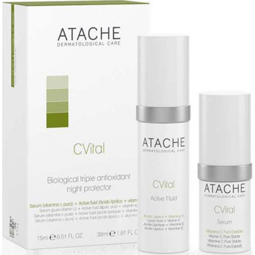 Atache C-Vital Σετ Περιποίησης με Κρέμα Προσώπου και Serum  Atache C-Vital Σετ Περιποίησης με Κρέμα Προσώπου και Serum