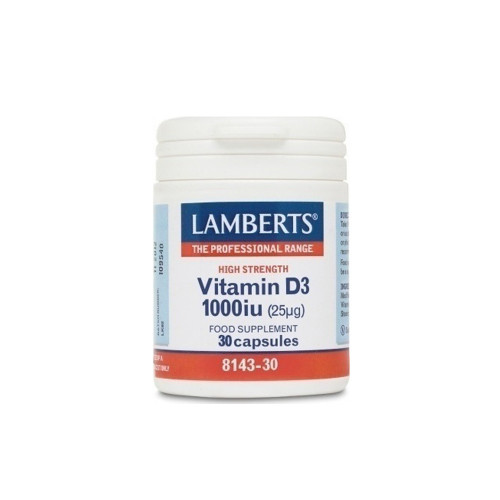 Lamberts Vitamin D3 1000iu 30 κάψουλες