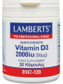 Lamberts Vitamin D3 2000iu 30 κάψουλες