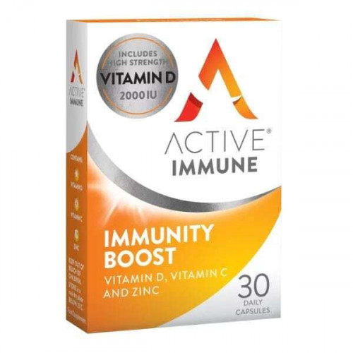 Active Iron Immune Boost Vitamin D, C & Zinc Συμπλήρωμα για την Ενίσχυση του Ανοσοποιητικού 30 κάψουλες