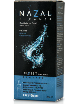 Frezyderm Nazal Cleaner Moist Ρινικό Σπρέι με Φυσιολογικό Ορό για Όλη την Οικογένεια από 3 Ετών 30ml