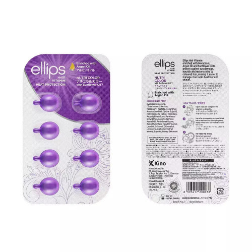 Ellips Purple Nutri Colour Αμπούλες Μαλλιών Ενίσχυσης Χρώματος 6x1ml