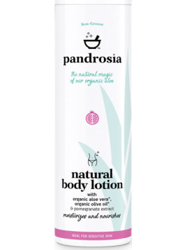 Pandrosia Natural Body Lotion with Organic Aloe Vera & Pomegranate Extract 250ml