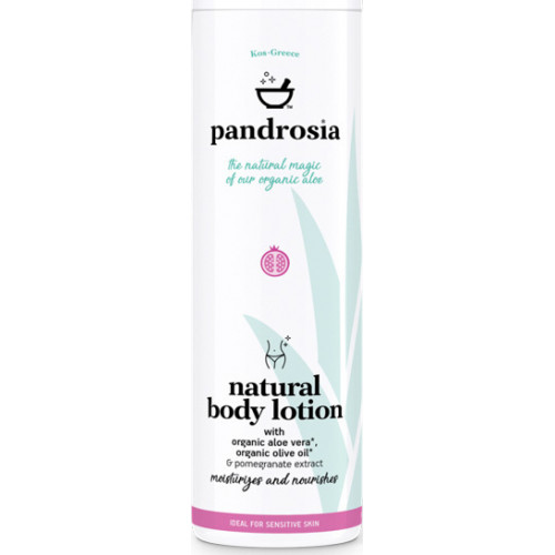 Pandrosia Natural Body Lotion with Organic Aloe Vera & Pomegranate Extract 250ml