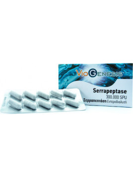 Viogenesis Serrapeptase 300.000 SPU 60 κάψουλες