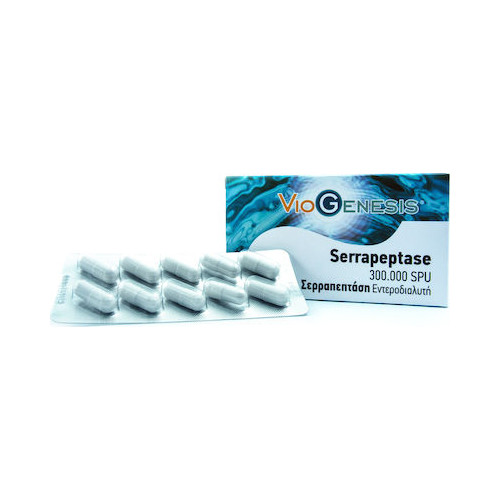 Viogenesis Serrapeptase 300.000 SPU 60 κάψουλες Viogenesis Serrapeptase 300.000 SPU 60 κάψουλες