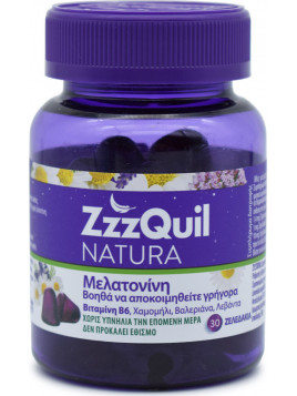 ZzzQuil Natura Συμπλήρωμα Διατροφής με Μελατονίνη για τον Ύπνο Forest Fruits 30 ζελεδάκια