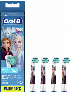 Oral-B Ανταλλακτικό για Ηλεκτρική Οδοντόβουρτσα Kids Stages Power Frozen για 3+ χρονών 4τμχ