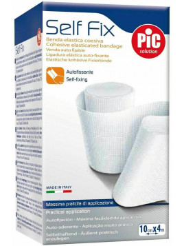 Pic Solution Self Fix Ελαστικός Αυτοσυγκρατούμενος Επίδεσμος 10cm x 4m