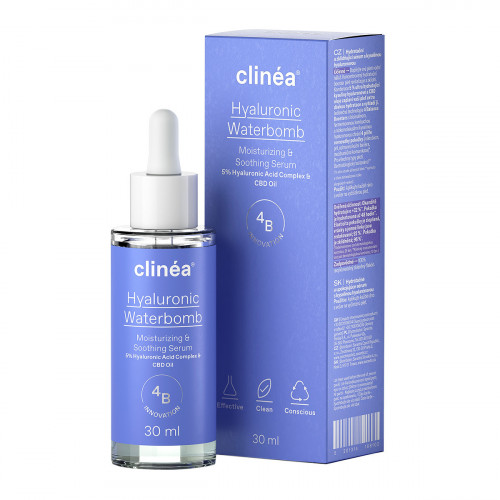 Clinea Hyaluronic Waterbomb Ενυδατικό Serum Προσώπου με Υαλουρονικό Οξύ 30ml