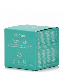 Clinea Water Crush Light Ενυδατικό Gel Προσώπου Ημέρας για Κανονικές/Μικτές Επιδερμίδες με Υαλουρονικό Οξύ 50ml