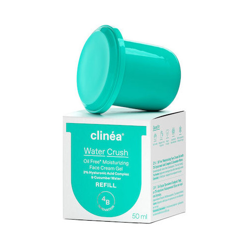Clinea Water Crush Refill Light Ενυδατικό Gel Προσώπου Ημέρας για Κανονικές/Μικτές Επιδερμίδες με Υαλουρονικό Οξύ 50ml