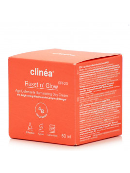 Clinea Reset n' Glow Κρέμα Προσώπου Ημέρας με SPF20 για Αντιγήρανση & Λάμψη 50ml