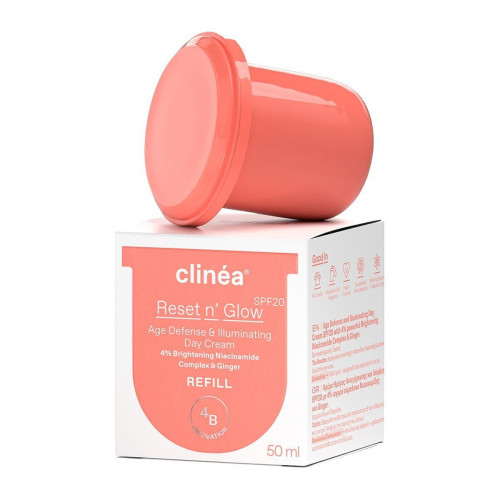 Clinea Tint N' Glow Refill Light Gel Προσώπου Ημέρας με Χρώμα για Λάμψη 50ml