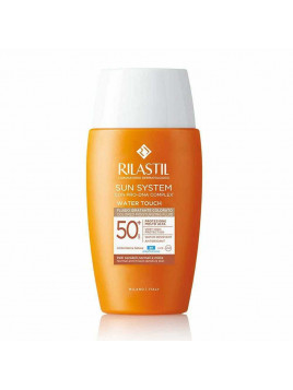 Rilastil Sun System Water Touch Αδιάβροχη Αντηλιακή Κρέμα Προσώπου SPF50 με Χρώμα 50ml