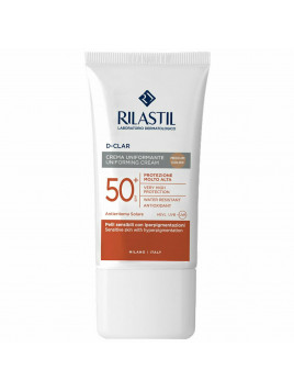 Rilastil D Clar Uniforming Αντηλιακή Κρέμα Προσώπου SPF50 με Χρώμα 40ml