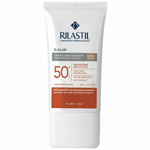 Rilastil D Clar Uniforming Αντηλιακή Κρέμα Προσώπου SPF50 με Χρώμα 40ml