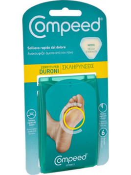 Compeed Επιθέματα Με Gel Για Σκληρύνσεις Μεσαία 6τμχ