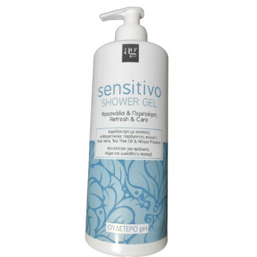 Ag Pharm Sensitivo Refresh & Care Αφρόλουτρο σε Gel για Ευαίσθητη Περιοχή , Πρόσωπο & Σώμα 500ml