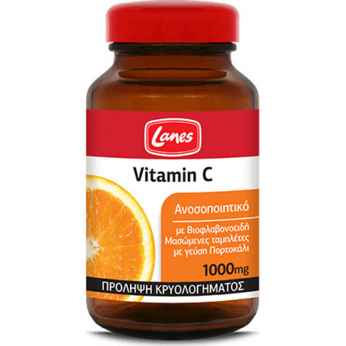 Lanes Vitamin C 1000mg 60 μασώμενες ταμπλέτες