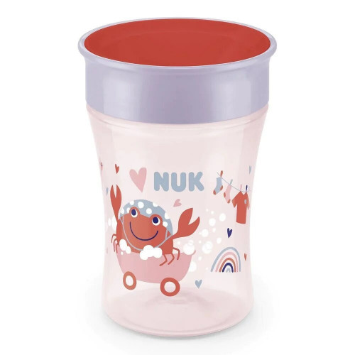 Nuk Παιδικό Πoτηράκι "Magic Cup" από Πλαστικό Κόκκινο 230ml για 8m+