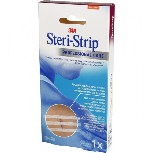 3M Αυτοκόλλητα Επιθέματα Steri-Strip 75x6mm 12τμχ