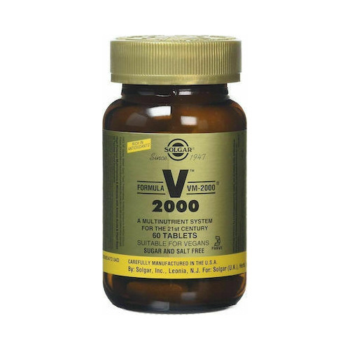 Solgar Formula VM-2000 for the 21st Century Βιταμίνη για Ενέργεια 60 ταμπλέτες