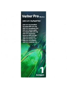 Wellion Verino Pro Sars-CoV-2 Ag 1τμχ Διαγνωστικό Τεστ Ταχείας Ανίχνευσης Αντιγόνων με Δείγμα Σάλιου & Ρινικό