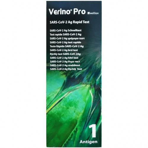 Wellion Verino Pro Sars-CoV-2 Ag 1τμχ Διαγνωστικό Τεστ Ταχείας Ανίχνευσης Αντιγόνων με Δείγμα Σάλιου & Ρινικό Wellion Verino Pro Sars-CoV-2 Ag 1τμχ Διαγνωστικό Τεστ Ταχείας Ανίχνευσης Αντιγόνων με Δείγμα Σάλιου & Ρινικό