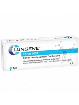 Clongene Lungene Covid-19 Rapid Test 1τμχ Διαγνωστικό Τεστ Ταχείας Ανίχνευσης Αντιγόνων με Δείγμα Σάλιου & Ρινικό