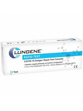 Clongene Lungene Covid-19 Rapid Test 1τμχ Διαγνωστικό Τεστ Ταχείας Ανίχνευσης Αντιγόνων με Δείγμα Σάλιου & Ρινικό