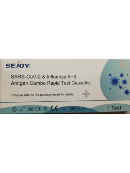 Sejoy SARS-CoV-2 & Influenza A+B Antigen Combo Rapid Test Cassette 1τμχ