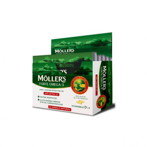 Moller's Forte Omega-3 Μουρουνέλαιο 150 κάψουλες