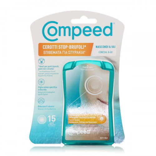 Compeed Cerotti Stop Brufoli Pimple Patches Μάσκα Προσώπου για Καθαρισμό 15τμχ