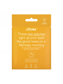 Clinea These Eye Patches Light Up Your Eyes Like Good News On A Monday Morning Μάσκα Ματιών για Λάμψη / Ενυδάτωση 2τμχ