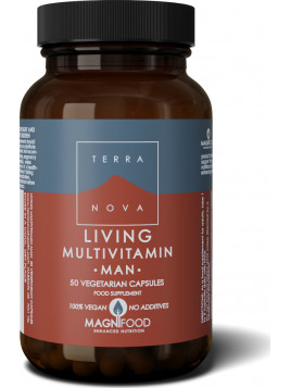 TerraNova Living Multivitamin Man Βιταμίνη 50 φυτικές κάψουλες