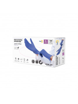 Mopatex Sam Γάντια Νιτριλίου Large Χωρίς Πούδρα σε Μπλε Χρώμα 100τμχ