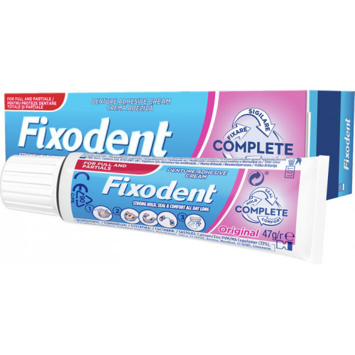 Fixodent Complete Original Στερεωτική Κρέμα Τεχνητής Οδοντοστοιχίας 47gr