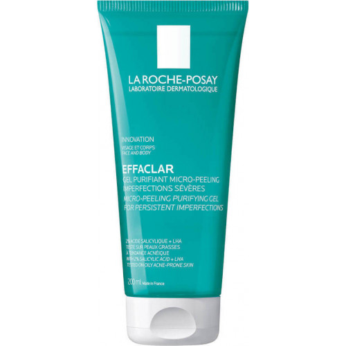 La Roche Posay Effaclar Micro-Peeling Gel Καθαρισμού Προσώπου για Ακνεϊκές Επιδερμίδες 200ml
