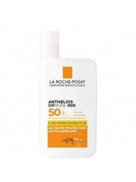 Anthelios UvMune 400 Invisible Fluide Αντηλιακό Προσώπου Χωρίς Άρωμα SPF50+ 50ml