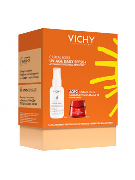 Vichy Capital Soleil Σετ Περιποίησης για Αντιγήρανση, Ενυδάτωση & Λάμψη 2τμχ