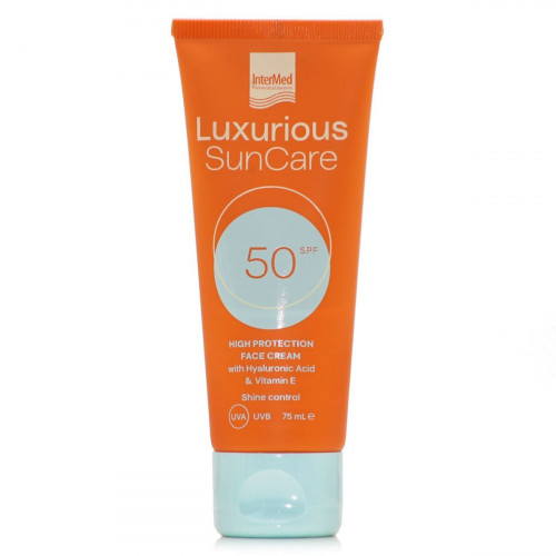 InterMed Luxurious Suncare Αντηλιακή Κρέμα Προσώπου SPF50 75ml